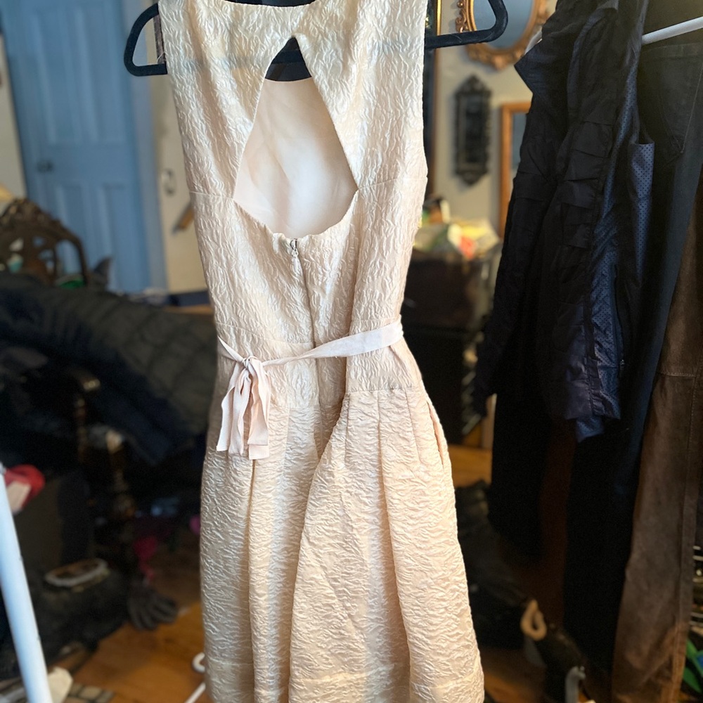 BCBGMaxAzria Shimmering Gold Fabric